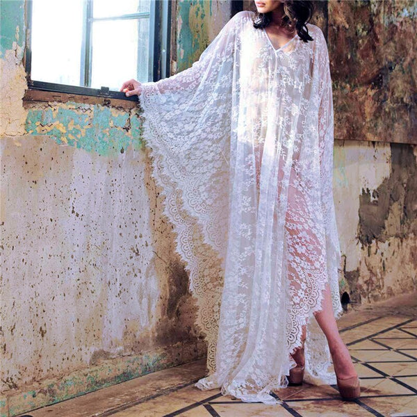 White Lace Kaftan