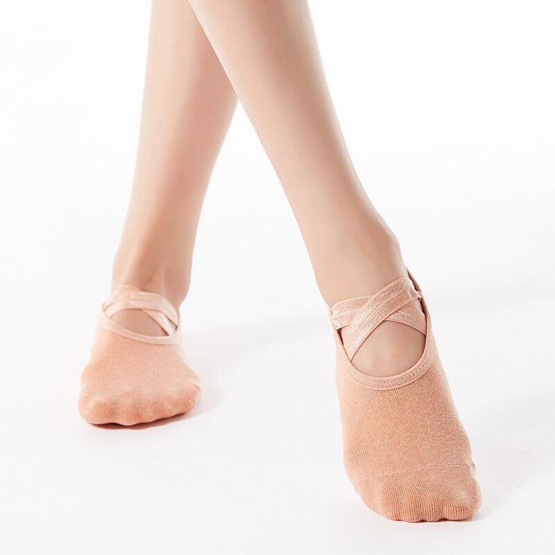 Yoga Toeless Socks Five Toes Non Slip Non Skid Sticky Grip Sock Workout Socks  For Women