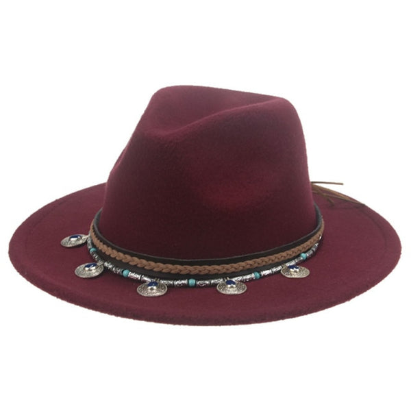 Wide Brim Fedora Gypsy Hat 21 Different Colors You Choose Festival Fas ...