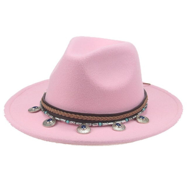Wide Brim Fedora Gypsy Hat 21 Different Colors You Choose Festival Fas ...